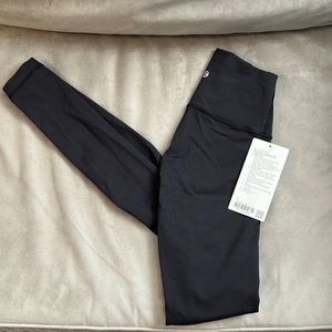 NWT Lululemon Black leggings size 2 tall